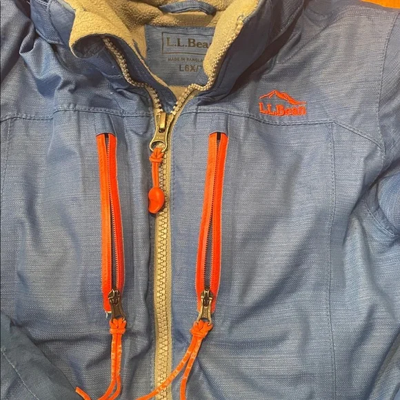 L.L. Bean Kids Patroller Ski Jacket Winter Coat Kids Blue 6X/7 Youth
